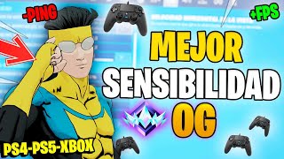 La MEJOR SENSIBILIDAD PARA MANDO y ten 0 PING  FPS 🏆 en FORTNITE OG PS4PS5SWITCHPC CONFIGURACIÓN [upl. by Phi]