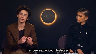 Timothée Chalamet and Denis Villeneuve talk about Dune before its French release with EN subs [upl. by Phyllys]