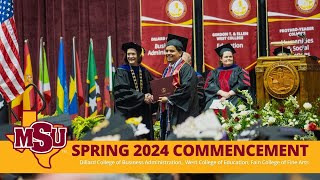 MSU Texas Spring 2024 Graduation 10 am Ceremony [upl. by Rikahs]