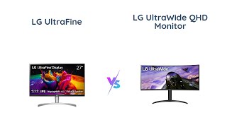 🖥️ LG UltraFine UHD 27quot vs LG UltraWide QHD 34quot Monitor Comparison 🌈💻 [upl. by Head]