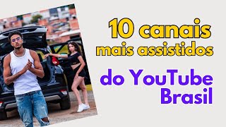 Os 10 maiores canais do YouTube Brasil em 2023 [upl. by Edee527]