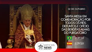 Santa Missa pelos falecidos 2 de novembro de 2024 Papa João Paulo I [upl. by Aennil712]