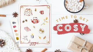 Get Cosy With Hygge Watercolour [upl. by Lemhaj850]