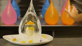 MAGICAL ICE DROP PANNA COTTA DESSERT RECIPE How To Cook That Ann Reardon [upl. by Nemzzaj]