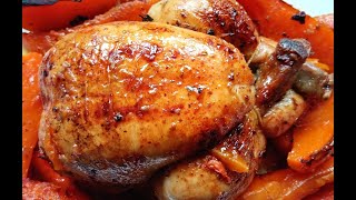 Poulet rôti au four et butternut 🍗  Oven roast chicken and butternut [upl. by Henri]