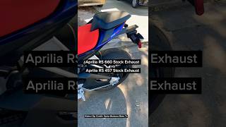 Aprilia RS 660 vs Aprilia RS 457 Exhaust 🎧 aprilia apriliars457 apriliars660 exhaustsound [upl. by Gney]