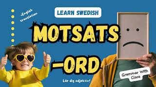 LEARN SWEDISH  MOSTATSORD  ANIVÅ [upl. by Neevan52]