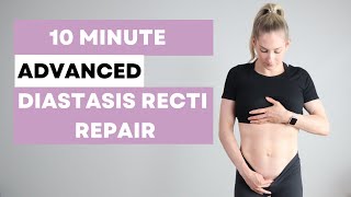 Diastasis Recti Repair Workout  ADVANCED  heal  strengthen your core postpartum [upl. by Ruyam448]