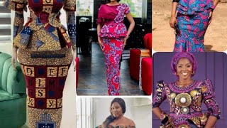 2024 Ankara Blouse STYLES Latest Gorgeous Ankara Skirts and Blouse style for Church [upl. by Tuck]