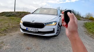 2024 Skoda Superb 20 TDI 150 PS POV Drive on German Autobahn  HIGHSPEED [upl. by Ahsenom]