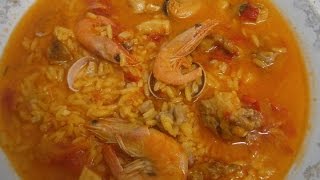 ARROZ CALDOSO CON MARISCO Y POLLO [upl. by Alul]