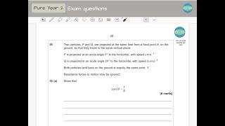 ALevel maths November 2021 Question 18 Paper 2 AQA [upl. by Hurlee]