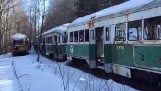 Wow Abandoned Streetcar Trolley graveyard buried In Central Pennsylvania [upl. by Adne]