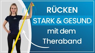 10 Minuten Theraband Übungen für einen starken und gesunden Rücken [upl. by Milton]