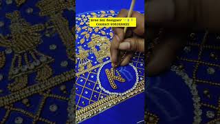 Bridal work blouse 🪡🧵🧚 youtubeshorts new design trending tamil class wedding bridal [upl. by Iah223]