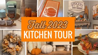 Fall 2023 Kitchen Tour amp Decorating Ideas  Rustic Farmhouse  Primitive [upl. by Mchale]