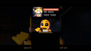 FNAF  TOY CHICA VOICE LINES INDONESIA fnaf toychica voicelines [upl. by Nahtad941]