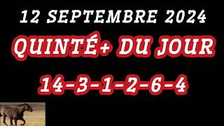 PMU QUINTÉ JEUDI 12 SEPTEMBRE 2024 À PARISLONGCHAMP RÉUNION 1 COURSE 1 DU JOUR [upl. by Roddy]