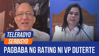 VP Duterte’s trust rating to go down further analyst  Balitapatan 01 November 2024 [upl. by Oyam]