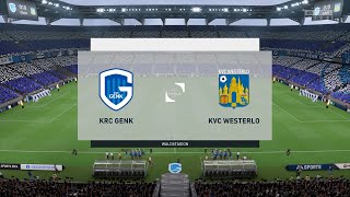 KRC Genk vs KVC Westerlo 01102023 Jupiler Pro League FIFA 23 [upl. by Neelhsa]