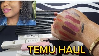 TEMU makeup review ● Matte finish lipstick [upl. by Filahk]