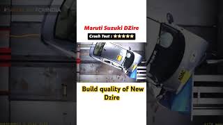 New Maruti Dzire Safety Test automobile globalncap dzire marutisuzuki [upl. by Albarran511]