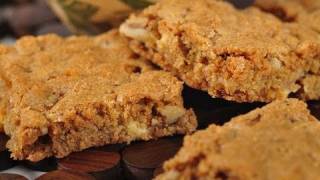 Blondies Recipe Classic Version  Joyofbakingcom [upl. by Vlada]