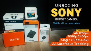 Unboxing Brand New Sony Camera for Cinematographers  2024  a6700 Slog3 10bit 422 in Hindi [upl. by Eiramyelhsa]