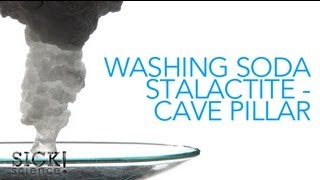 Washing Soda Stalactite  Cave Pillar  Sick Science 084 [upl. by Mukerji]