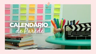 Calendário de parede  DIY [upl. by Barny]