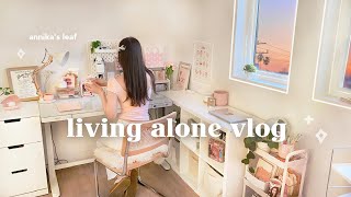 apartment room makeover 🍡🕊️ pinterest home office decor self care journal night ready for a change [upl. by Mattland]