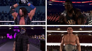 WWE 2K24 Entrances Dirty Dom GUNTHER AJ Styles Nakamura Drew McIntyre Ricochet RTruth [upl. by Madid]