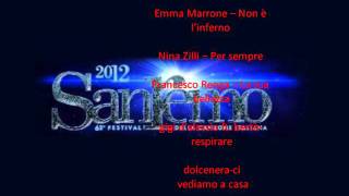 tutte le canzoni sanremo 2012 BIG da ascoltare GRATIS [upl. by Eel297]