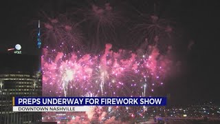 Preparations underway for Nashville fireworks show [upl. by Lisabet501]