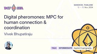 Digital pheromones MPC for human connection amp coordination [upl. by Thorley]