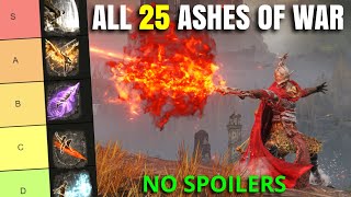 All 25 DLC Ashes of War Ranked NO SPOILERS Elden Ring Shadow of the Erdtree [upl. by Kimberlyn]