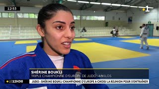 Shérine Boukli championne d’Europe de judo est de passage à La Réunion [upl. by Iggem]