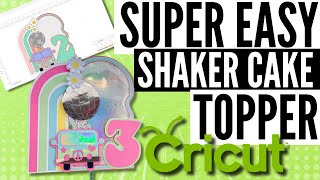 Easy Diy Cricut Shaker Cake Topper For Beginners [upl. by Aivato]