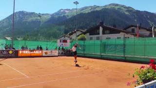 Marko Osmakcic 1998  SUI  2nd serve point  2016 European Junior Tennis Championships U 18 [upl. by Nauht612]