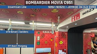 Ride on OLD DRMD C951CNY ADVERT 🔵 Bombardier Movia C951 9052 Botanic Gardens → Bukit Panjang [upl. by Semyaj9]