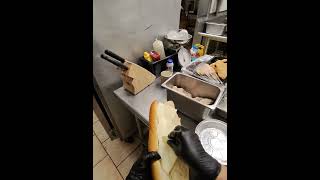 Steak n cheese yumm cheese restaurant kitchen cookingvideo [upl. by Livi]