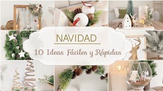 10 DIY NAVIDAD 🎄 Adornos Rápidos para Decorar en Navidad 2024 [upl. by Atnod]