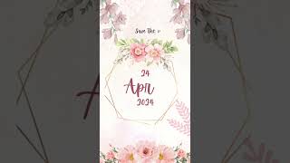 Digital wedding Invitation template video [upl. by Fayola]