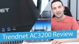 Trendnet AC3200 TEW828DRU Tri Band Wireless Router review  Smart Connect Technology [upl. by Reteid74]