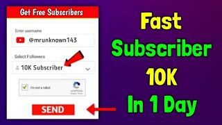 😍How Get Free Subscribers On YouTube  2023 [upl. by Coady]