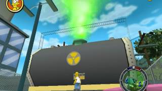 The Simpsons Hit and Run  Level 1  All gags [upl. by Nollad]