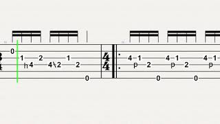 Steve Vai  Eugene´s Trick Bag Acoustic Guitar TAB [upl. by Don]