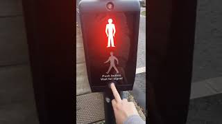 Crossing a Puffin crossing Traffic light at Letchworth Garden City [upl. by Lowery]