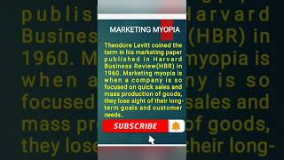 What is Marketing Myopia I Marketing Myopia Kya Hi shorts [upl. by Nayar]