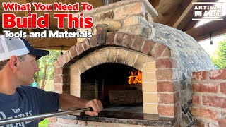 Tools And Materials You Will Need To Build A Wood Fired Oven  Building The Perfect DIY Pizza Oven [upl. by Ettevad]